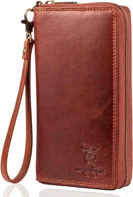 Produktbild von MATADOR CADIZ XL Damen Portemonnaie Leder Langbörse RFID Braun