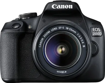 Produktbild von Canon EOS 2000D Kit schwarz WLAN digital Spiegelreflexkamera