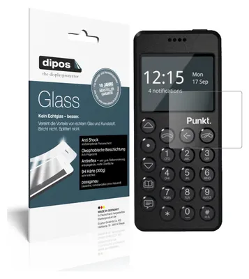 Produktbild von 2x Schutzfolie für Punkt MP02 matt - Anti-Shock 9H Folie Glass Kunststoffglas
