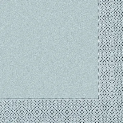 Produktbild von 20 LUNCH SERVIETTEN 33x33cm Uni Metallic SILBER