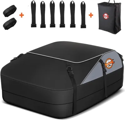 Produktbild von Sailnovo Auto Dachbox Faltbar Dachtasche Wasserdicht Dachkoffer Tragbar Dachboxe