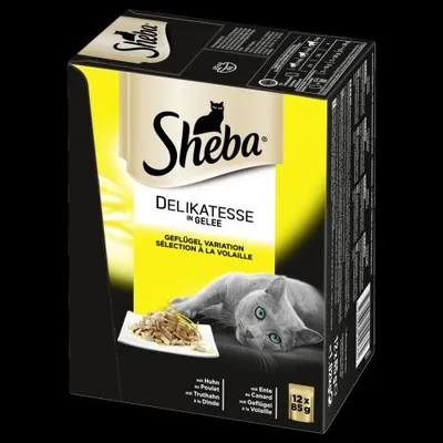 Produktbild von Sheba Beutel 12x 85g-Delikatesse in Gelee - Geflügel Variation