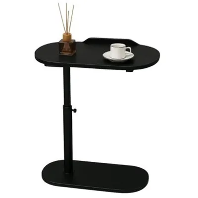 Produktbild von Beistelltisch C Form Couch Beistelltisch, 360° Drehbarer Höhenverstellbar(45-80cm), Schwarz