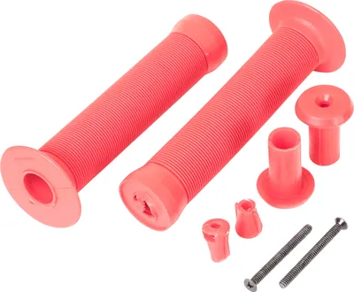 Image de Poignées pour trottinette BMX Stunt Pentagon Sports 130 mm, 22,2 mm - Jeu de poignées de guidon (droite et gauche) (rouge)