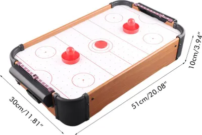 Productafbeelding van Bureaublad, luchthockey-schijfjes, pucks, gezelschapsspel, spelset, geschikt voor reizen, lichtgewicht, voor binnen en buiten, draagbaar