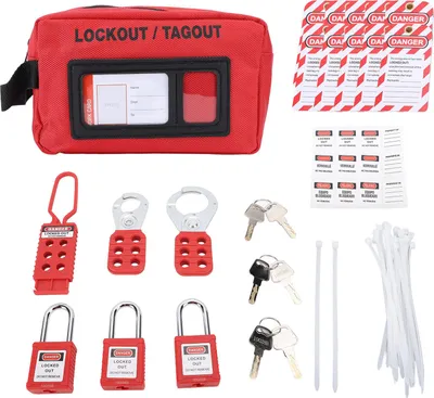 Produktbild von Lockout Tagout Kit Schlagfestes, manipulationssicheres elektrisches Sicherheits-Lockout-Tag