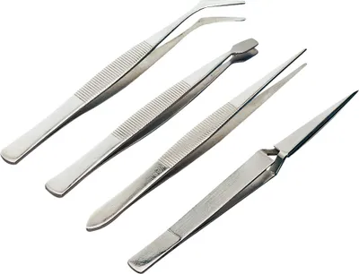 Produktbild von Pinzetten 105-120 mm Set 4-tlg.