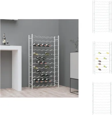 Produktbild von vidaXL Weinregal für 72 Flaschen Weiß Metall -  Weinregale