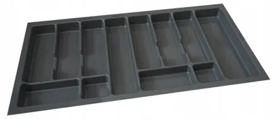 Obrázek produktu pro Rejs Organizer na příbory šedá plastová vložka do zásuvky