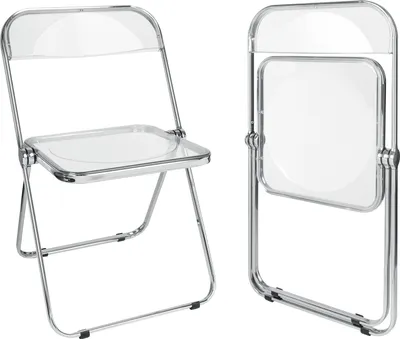 Produktbild von 1er Set Acryl Klappstuhl Lounge-Sessel Besuchersstuhl Transparente Farbe