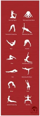 Produktbild von TRENDY SPORT Yogamat Home 180x60x0,5cm Rot