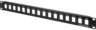 Image de DIGITUS Patchpanel 1HE 16-Port      ungeschirmt schwarz
