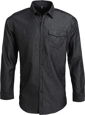 Immagine prodotto di Premier Workwear - Camicia in jeans da uomo con punto di cucitura