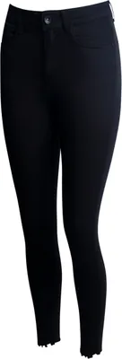 Produktbild von topschuhe24 2019 Damen Skinny Jeans High Waist Hose, Farbe:Schwarz, Größe:36 EU