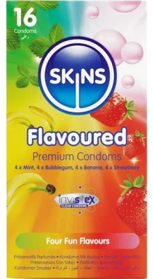 Obrázok produktu pre Skins – prémiové kondómy s príchuťami