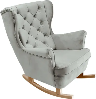 Image de DomoHome Fauteuil de relaxation Fauteuil avec accoudoirs Fauteuil TV Lounge Fauteuil rembourré Fauteuil Couch Fauteuil de salon Fauteuil à oreilles | 102x81x95cm | Ash_29855