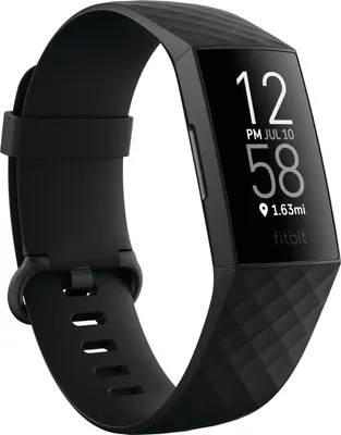 Produktbild von fitbit Charge 4 black Activity/Fitness/Sleep-Tracker mit GPS