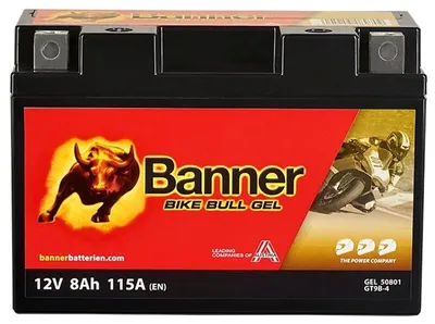 Produktbild von BANNER Starterbatterie 12V 8Ah 115A/EN B00 Motorrad Batterie