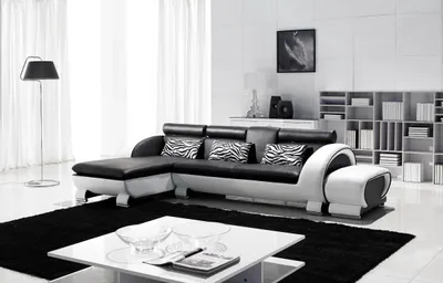 Produktbild von Ecksofa Ledersofa Wohnlandschaft L-Form Sofa Couch Polster Sitz Ecke Eckgarnitur