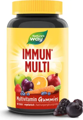 Produktbild von Immun Multivitamin Gummies – Vitamin A, C, D3 & Zink, Fruchtgeschmack