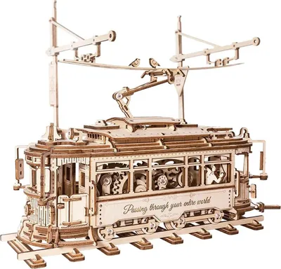 Obrázok produktu pre RoboTime 3D drevené mechanické puzzle Tramvaj