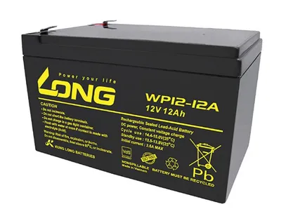 Obrázok produktu pre Long – WP12-12A – 12 V, 12 Ah, olovená batéria – F2/F250