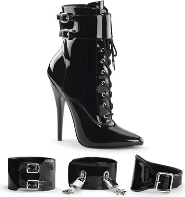 Produktbild von DOMINA-1023 Damen Booties von Devious, Schwarz  , EU 44, US 14