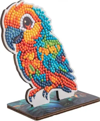 Produktbild von CRYSTAL ART Diamantov Kleiner Ofen Jungle: Papagei