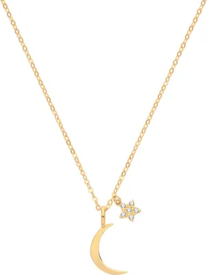 Produktbild von Edle 9 Karat (375) Gold Damen - Halskette mit Zirkonia - 44cm*7mm; TRS27841