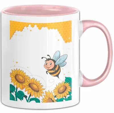 Produktbild von Bienen Liebhaber Tasse Geschenk Lustige Geschenkidee Spruch Für Honig Fans (Rosa)