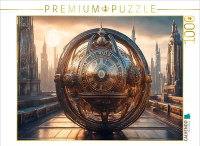 Produktbild von CALVENDO Puzzle Futuristische Zeitmaschine | 1000 Teile Lege-Größe 64x48cm Foto-Puzzle für glückliche Stunden