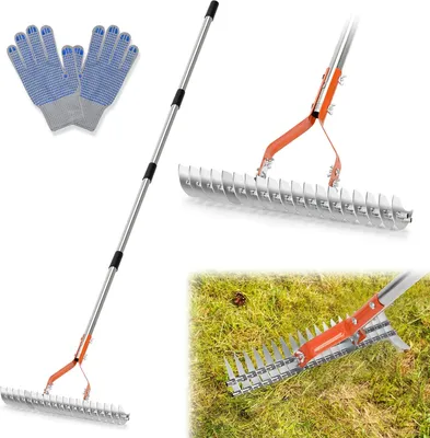 Produktbild von Mehrschnitt-Rechen mit Metallgriff und 4 Abschnitten Garten
