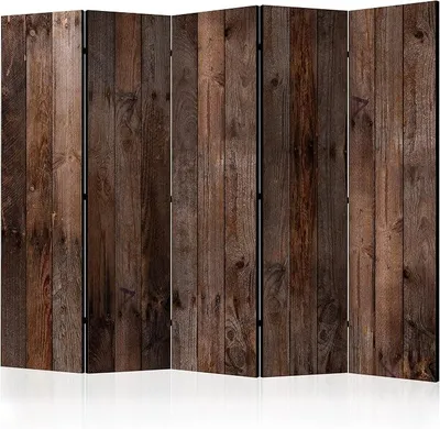 Imagen del producto de Silecomplaza - Biombo divisor de ambientes de madera, 225x172 cm, de 5 paneles, ideal para salón o oficina