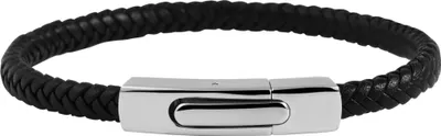 Produktbild von Akzent Armband aus Kunstleder mit Edelstahlclipverschluss