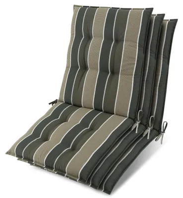 Immagine prodotto di Beautissu, set da 3 cuscini Sun-NL Niederlehner, 100x50x8 cm, a righe verdi