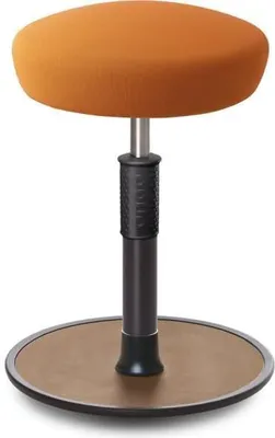 Produktbild von Sitz- Stehhocker Free Regular Hutsitz Gestrick Orange schwarz /Natur.