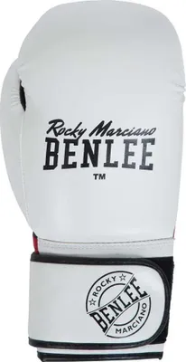 Obrázok produktu pre Boxerské rukavice zo syntetickej kože CARLOS White/Black/Red 14 oz BENLEE