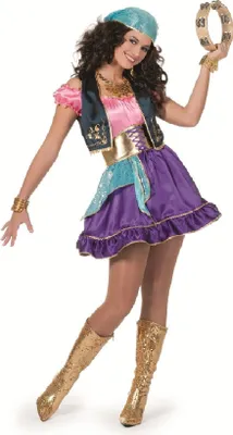 Produktbild von W4640-36 bunt Damen Piraten Kostüm-Kleid Gr.36