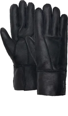 Produktbild von Horze Supreme Lana Lammfell-Reithandschuhe, Schwarz, 10