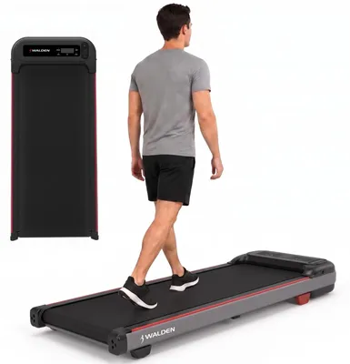 Image de Tapis de marche - Pliable - 122 x 49 x 13 cm - 1 à 6 km/h - 100 kg - Sous bureau