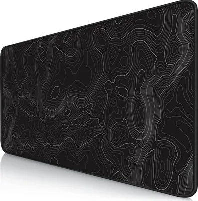 Image de Tapis de souris de jeu XXL 900x400mm Artistic Curve Surface ultra-lisse Dessous antidérapant Bords cousus durables