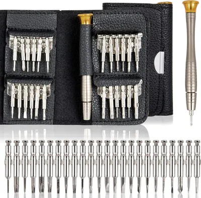 Produktbild von Präzisionsschraubendreher-Set 25-teilig, T-Schraubendreher Mit Griff Für Elektronik-Reparaturen, Kompatibel Mit Handy, Uhr, Brille Und PC