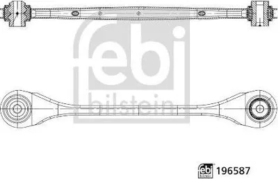Produktbild von FEBI BILSTEIN 196587 Querlenker Unten Hinten Rechts Hinten für BMW X3 (G01, F97)