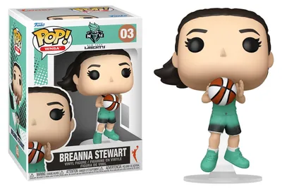 Imagen del producto de Figura de vinilo POP! de la WNBA, equipo New York Liberty: Breanna Stewart, 9 cm