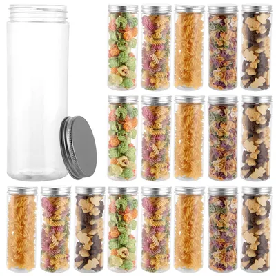 Produktbild von Vorratsdosen Set von 20 Stück - Luftdicht - Plastikdosen mit Deckel - Transparent - 310 ml - Nachhaltiges PET-Kunststoff - Aufbewahrungsdosen