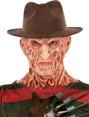 Produktbild von Smiffys A Nightmare On Elm Street Freddy Krueger Hut, braun, Filz, Halloween