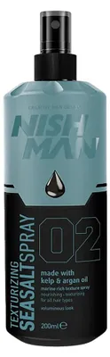 Immagine prodotto di Nishman | Spray texturizzante per capelli - Sale marino spray salato - Spray per effetto onda da spiaggia - 200 ml