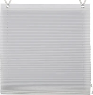 Produktbild von TEXMAXX Raffrollo ohne Bohren in Weiss, Ösen Plissee Breite x Länge 55 x 140 cm - inkl. Zubehör - Plisseerollo - Rollo - Raffrollos - Rollos