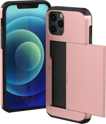 Immagine prodotto di imoshion Cover posteriore con scomparto per carte iPhone 12 (Pro) - Oro rosa