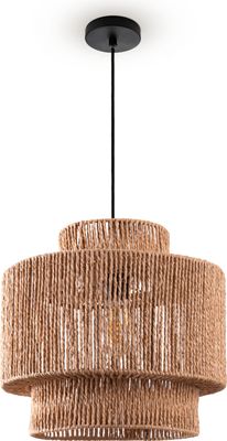 Pendelleuchte Esstisch Papier Boho Hängelampe Esszimmer Lampe E27 Rattan